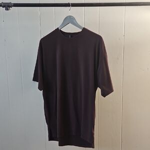 ASRV 0514 Size M Plum CottonPlus™ Oversized Tee